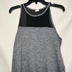 Women's Champion Duo-dry Size M - Sleeveless Black & Gray Elastic Waist Top